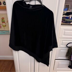 Jjill velvet and satin poncho coverup. One size fits all.  Ew condition